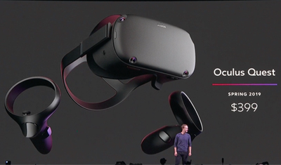 Facebook最新VR头盔将于明年春季上市，售价399美元