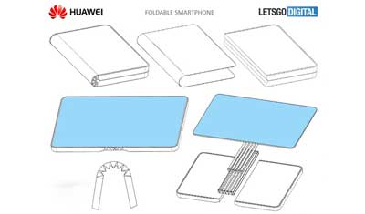 华为手机新专利曝光：采用可折叠显示屏