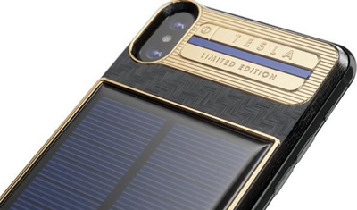 iPhone X最奢侈保护壳来了：3万块配太阳能电池