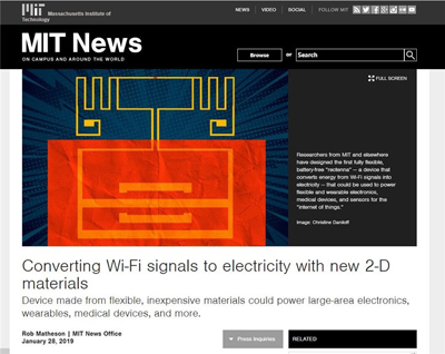 无电池时代要来？科学家将WiFi信号转换成电力