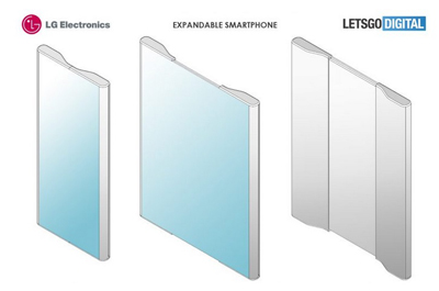 LG 手机的新设计专利曝光，采用左右可伸缩屏幕设计