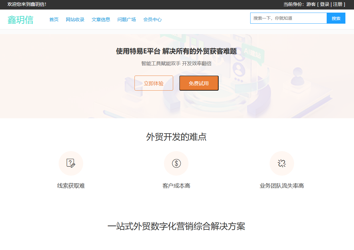 外贸网站发布