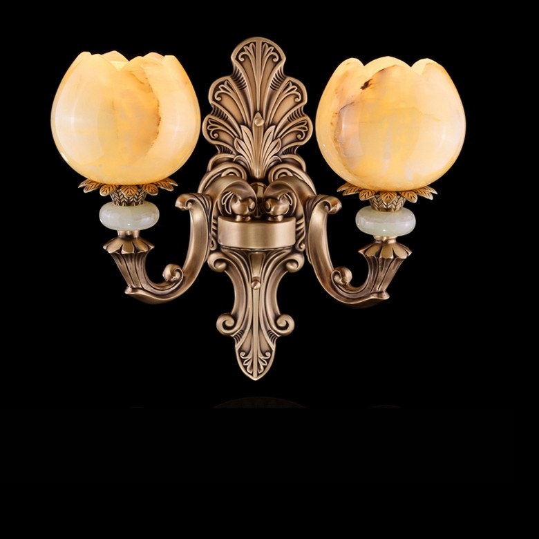 全铜云石玉石灯01