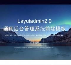 layuiadmin2.0_通用后台管理